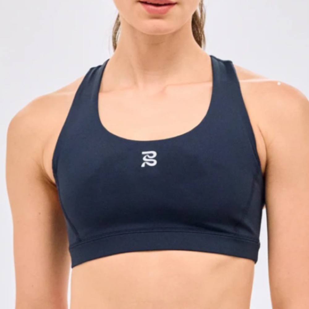 STAMINA™™ SCOOP NECK RUN BRA - NAVY - Small